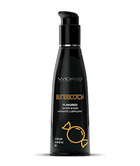 Wicked Sensual Care Aqua Water Based Lubricant  4 oz Butterscotch