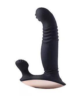 Royal Thrusting Vibrating Prostate amp Perineum Massager  Black