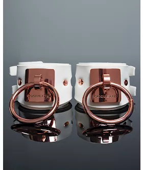 Pleasure Collection Adjustable Handcuffs  WhiteRose Gold
