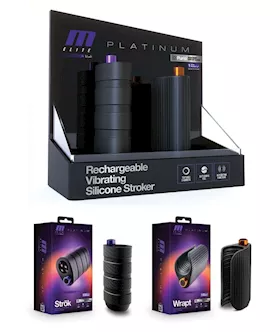 Blush M Elite Platinum Vibrating Merchandising Kit