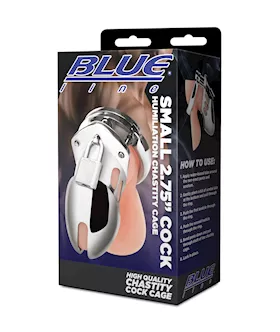 Blue Line 275quot Small Cock Humiliation Chastity Cage