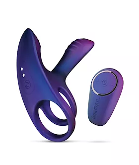Hueman Infinity Ignite Vibrating Cock Ring  Purple