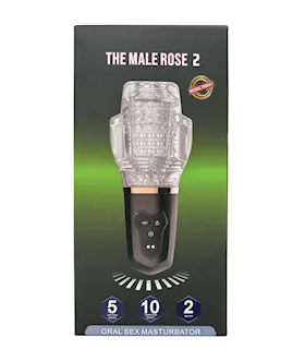 The Male Rose 2 Sucking amp Vibrating Blow Job Sucker  Black