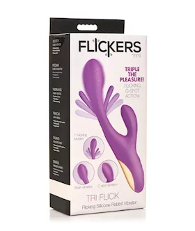 Inmi TriFlick Flicking Rabbit Vibrator  Purple