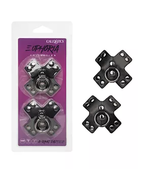 Euphoria Collection ORing Pasties  Black OS