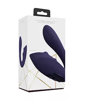 Shots Yuki Dual Action GSpot Vibrator wMassaging Beads  Purple