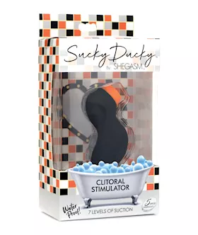 Inmi Shegasm Sucky Ducky Silicone Clitoral Stimulator  Black