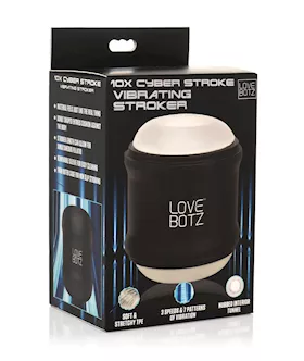 LoveBotz Mini Vibrating Double Stroker  Black