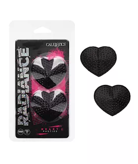 Radiance Heart Pasties Black OS