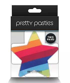 Pretty Pasties Pride Cross amp Star Rainbow  2 Pair
