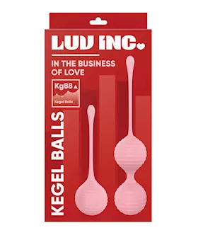 Luv Inc Silicone Kegel Ball Set  Light Pink
