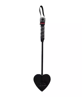 Rouge Mini Leather Spade Paddle  Black