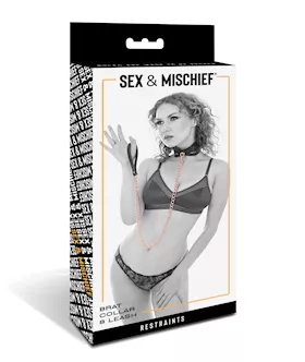 Sex amp Mischief Brat Collar amp Leash