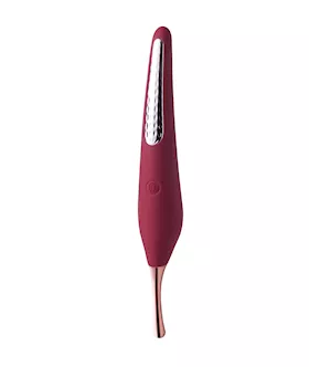 Ms Honey Pinpoint Clit Vibrator amp Nipple Stimulator  Red Wine