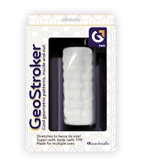 GeoStroker Two 5quot UltraSoft TPR Stroker  White