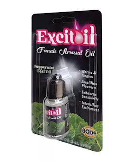 Body Action Excitoil Peppermint Arousal Oil  5 oz Bottle Carded