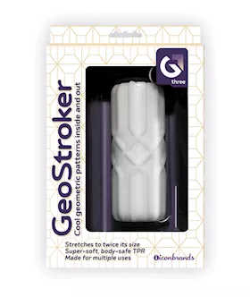 GeoStroker Three 5quot UltraSoft TPR Stroker  White