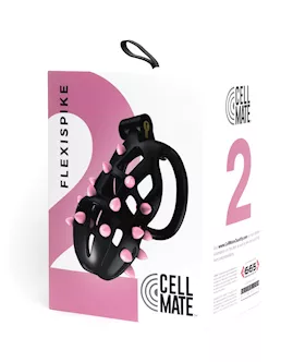 Sport Fucker Cellmate FlexiSpike Chastity Cage  Size 2 BlackPink