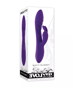 Evolved Wavy Rabbit Vibrator  Purple