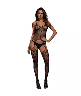 Lacy Legs Bodystocking