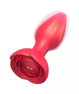 Rose Remote Controlled Vibrating Butt Plug