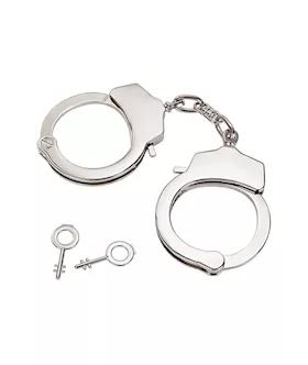 Silver Metal Handcuffs