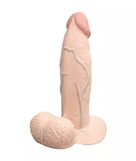 bVibe Slipskin Realistic Girthy Dildo with Balls