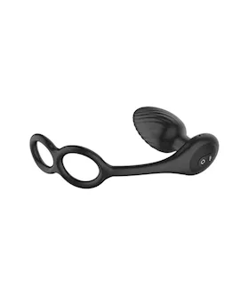 Tornado Rotating And Vibrating Butt Plug With Cock Ring