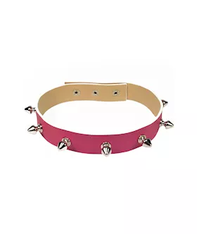 Leather 13 Naughty Barbie Luxury Spiked Collar
