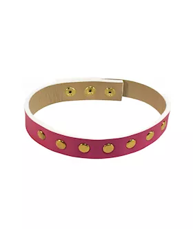 Leather 13 Naughty Barbie Luxury Riveted Collar