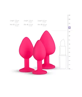 Easytoys Diamond Butt Plug Set
