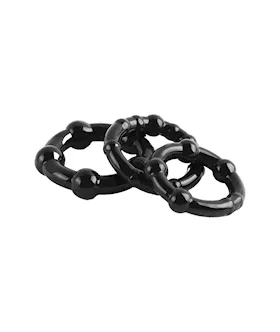 Smooth-nubs Triple Stamina Ring Set