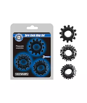 SuperStretchy Tyre Cock Ring Set