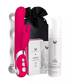 Amore Lina Rotating Rabbit Vibrator - Essentials Bundle
