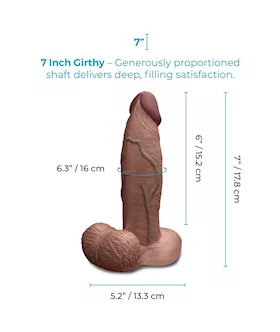 Slipskin Realistic Silicone Dildo 7 Inch
