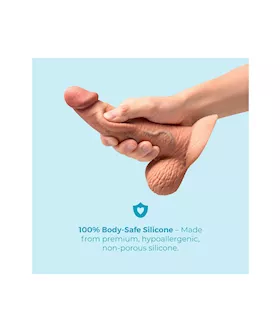 Slipskin Realistic Curved Silicone Dildo 6.5 Inch