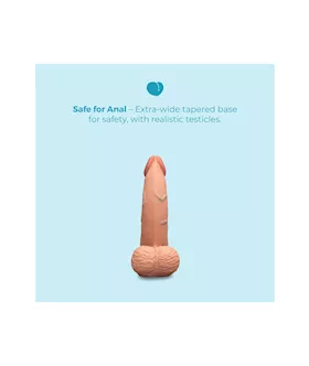 Slipskin Realistic Curved Silicone Dildo 6.5 Inch
