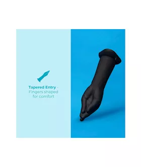 Vibrating Silicone Hand Fisting Dildo With Suction Base