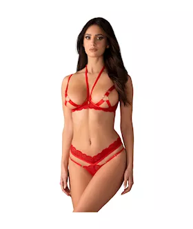 Cupide Desir 2 Piece Crotchless Set