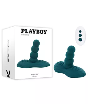 Playboy Pleasure Have A Seat Rideable Vibrator And Grinder Pad With Remote