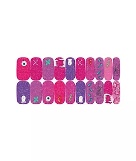 Ahh Real Monsterz Glitter Stick On Nails