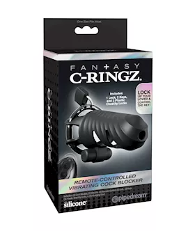 Fantasy C-ringz Remote-controlled Vibrating Cock Blocker