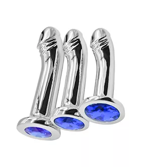 Phallic Curved Anal Plug Set