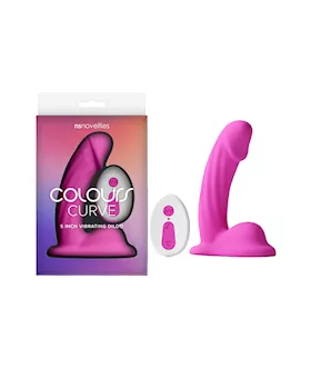 Colours Curve Vibrating Dildo 5 Inch