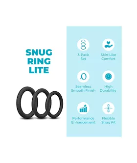 Snug Ring Lite Cock Rings 3 Pack