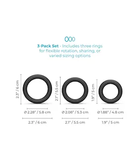 Snug Ring Swole Cock Rings 3 Pack