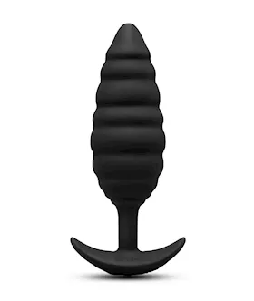 Twist Texture Large Vibrating Anal Plug