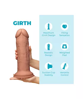 Girth Max Girth Realistic Dildo 12 Inch