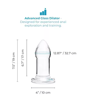 B-vibe Advanced Glass Anal Dilator 7.5 Inch