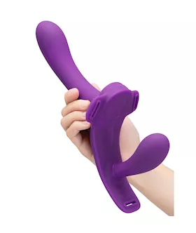 Lock In Vibrating Strap On & Harness Set